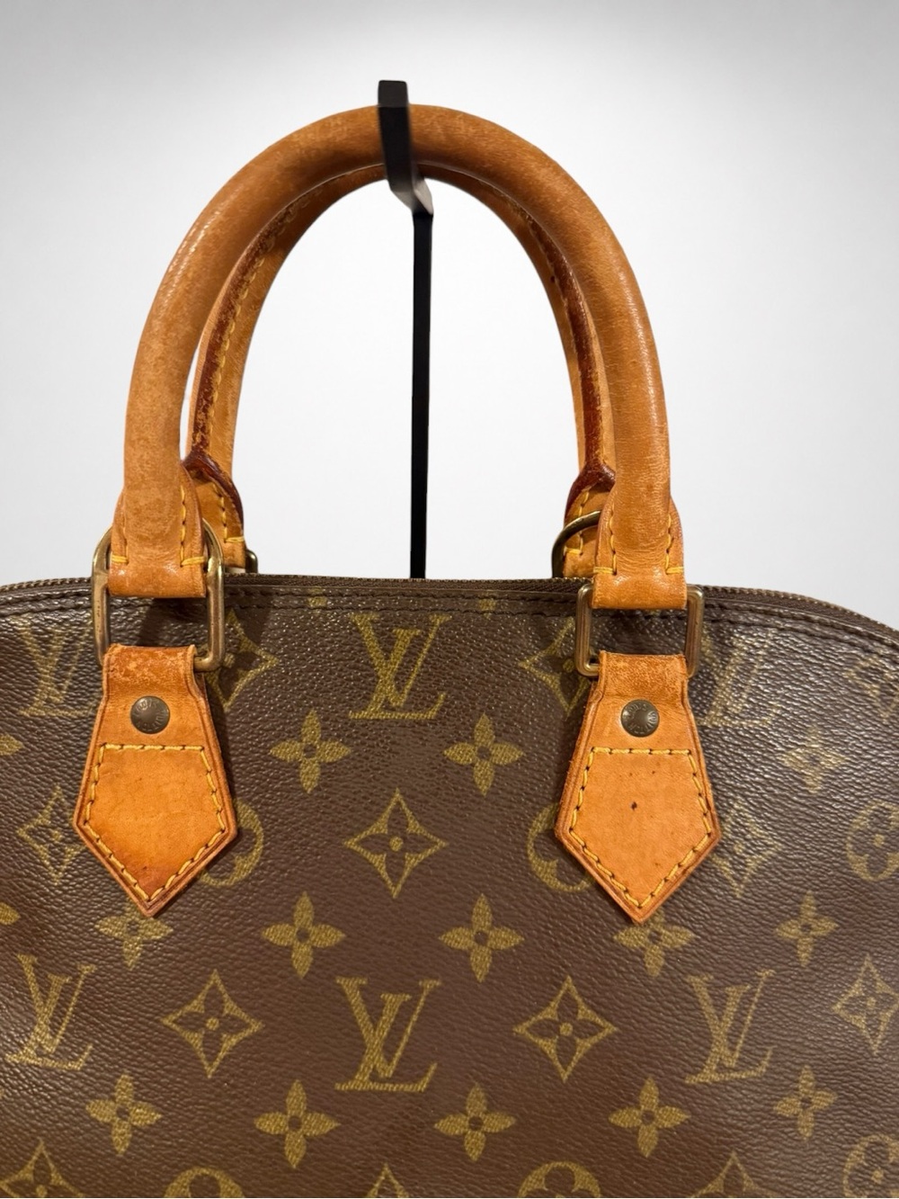 Louis Vuitton LV Authentic Alma PM Monogram Canvas Top Handle Satchel Bag France - Picture 7 of 17